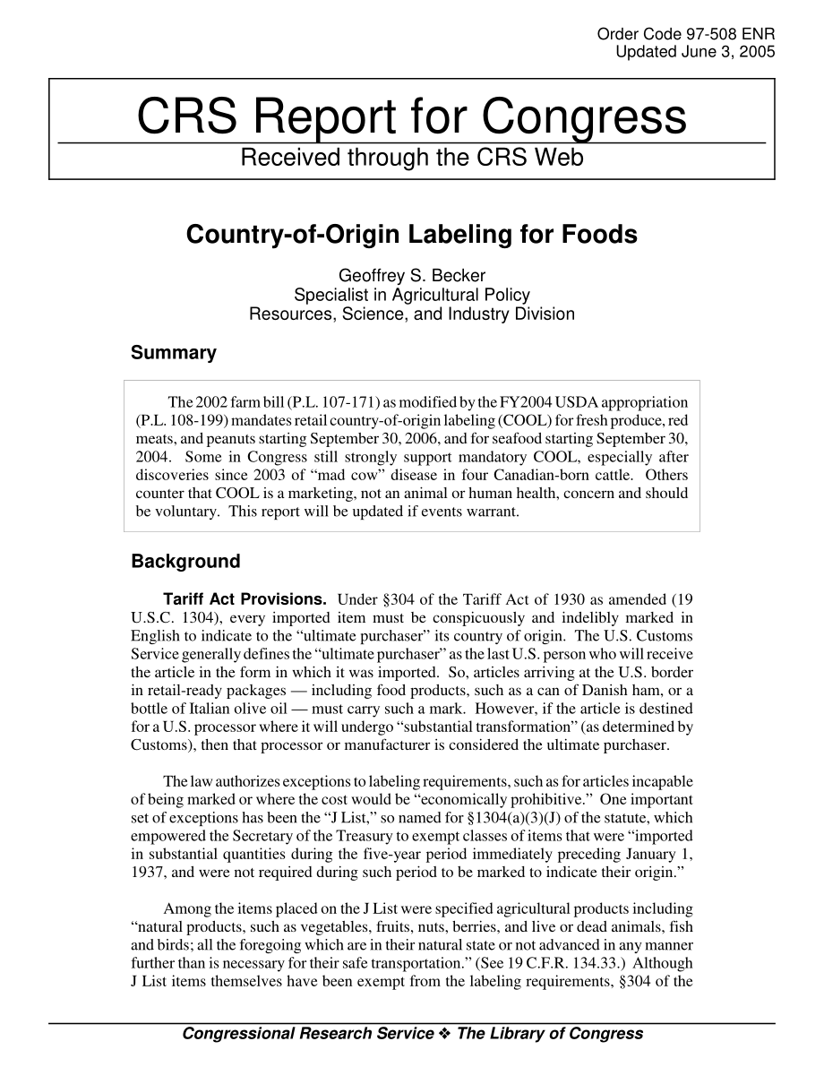 [20050603]97-508ENR_食品原产国标签.pdf_第1页