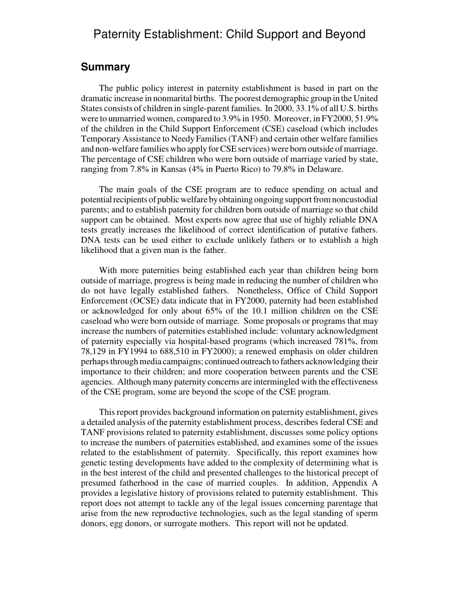 [20020624]RL31467_亲子关系确立：儿童抚养及其他.pdf_第2页