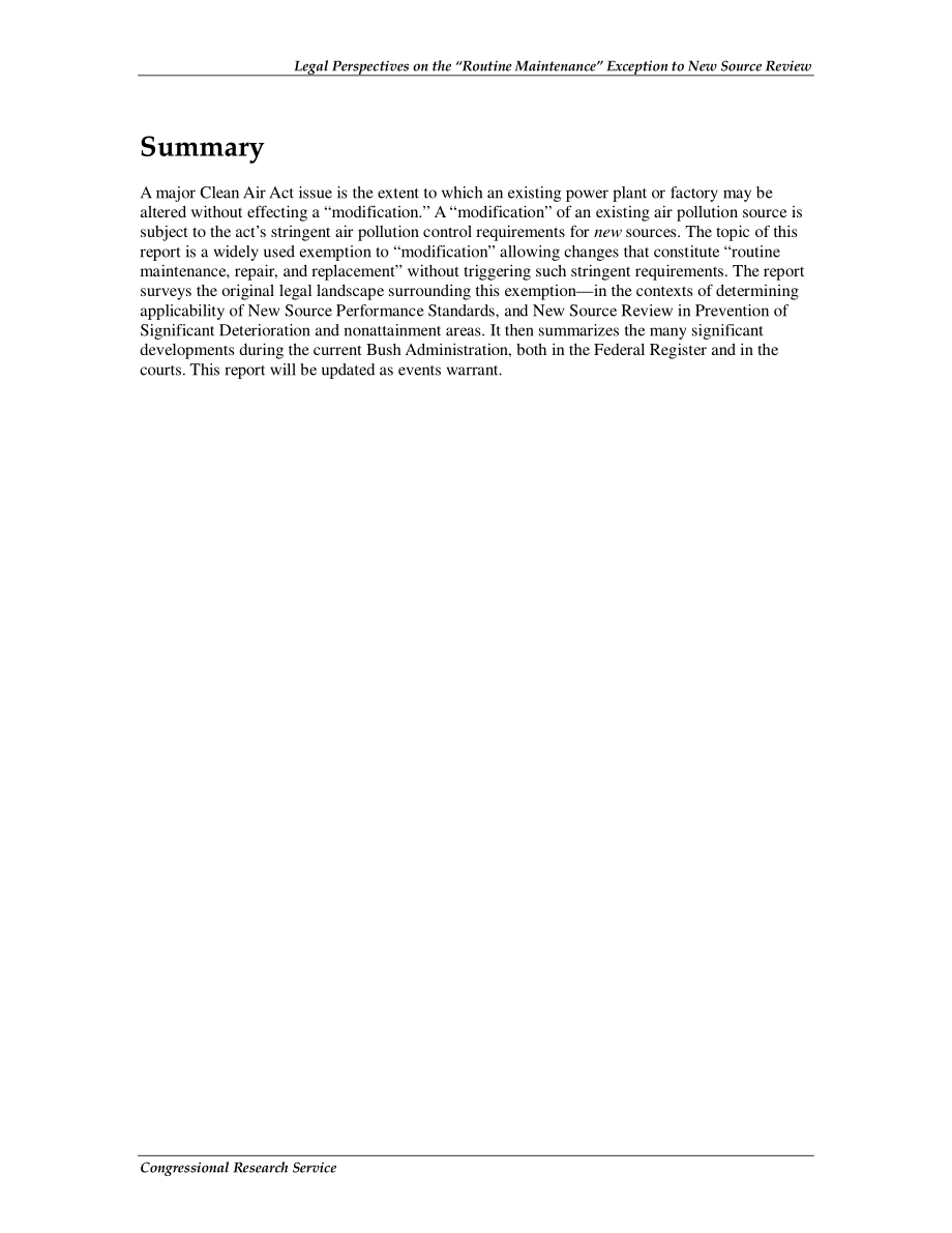 [20040220]RS21424_空气污染：新源审查“日常维护”例外的法律视角.pdf_第2页