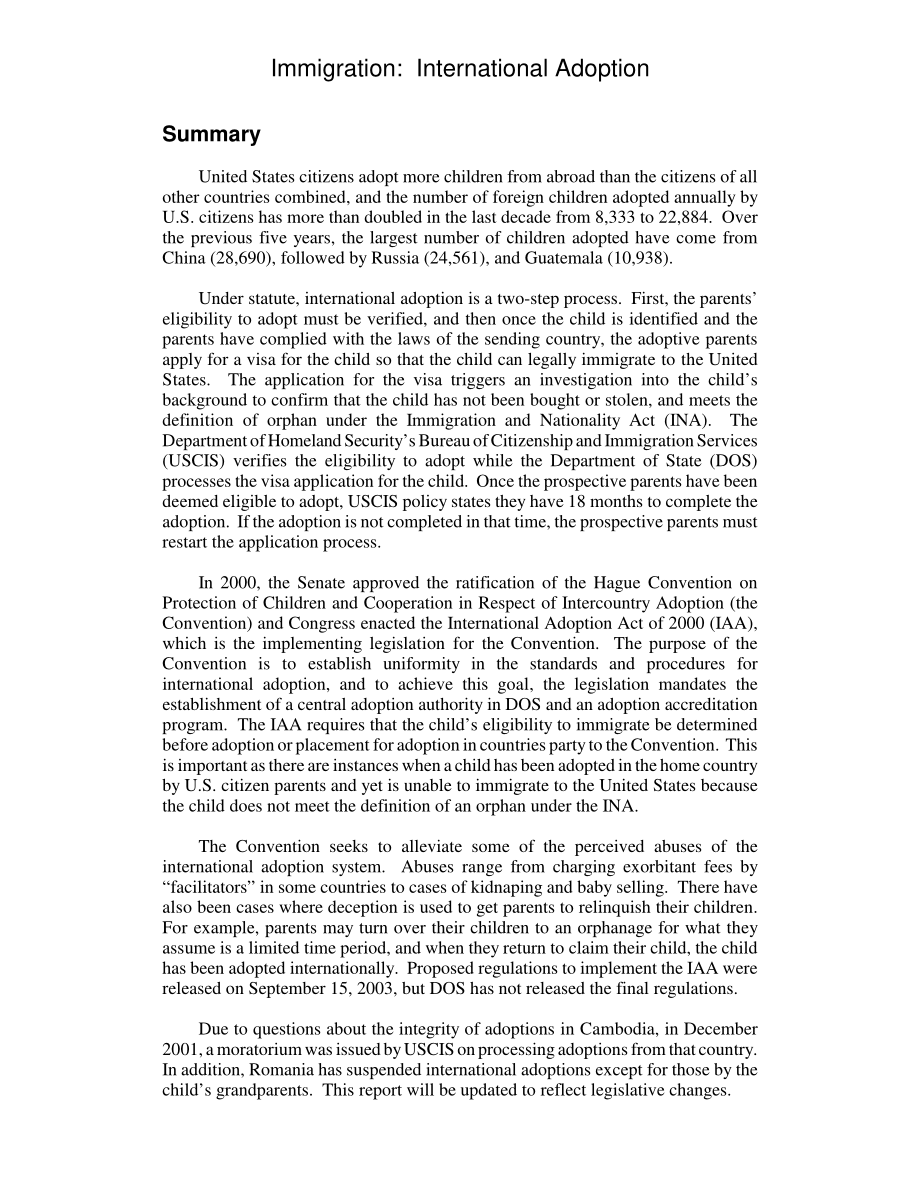 [20050909]RL31769_移民：国际儿童收养.pdf_第2页