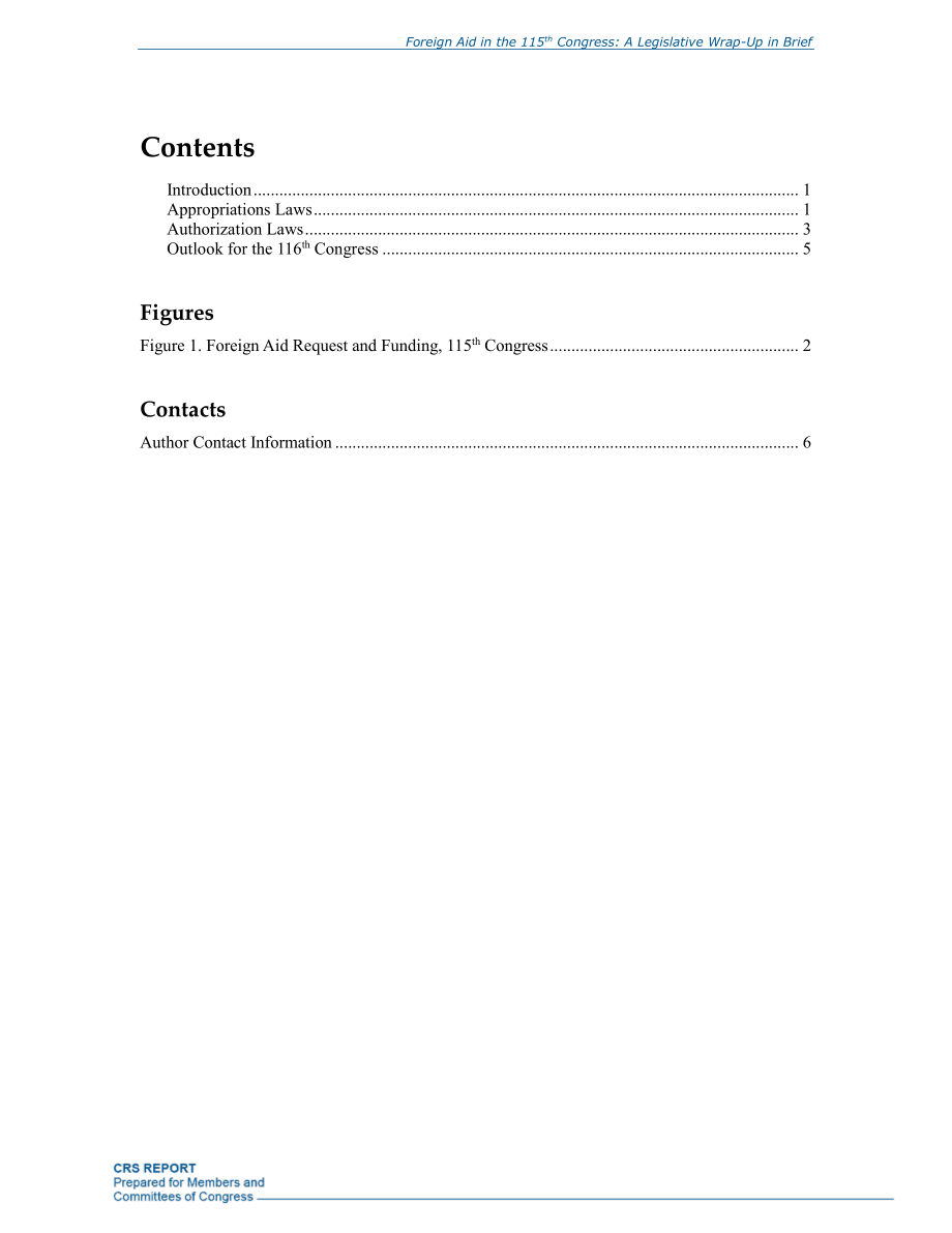 [20190111]R45458_第115届国会的对外援助：立法总结摘要.pdf_第2页