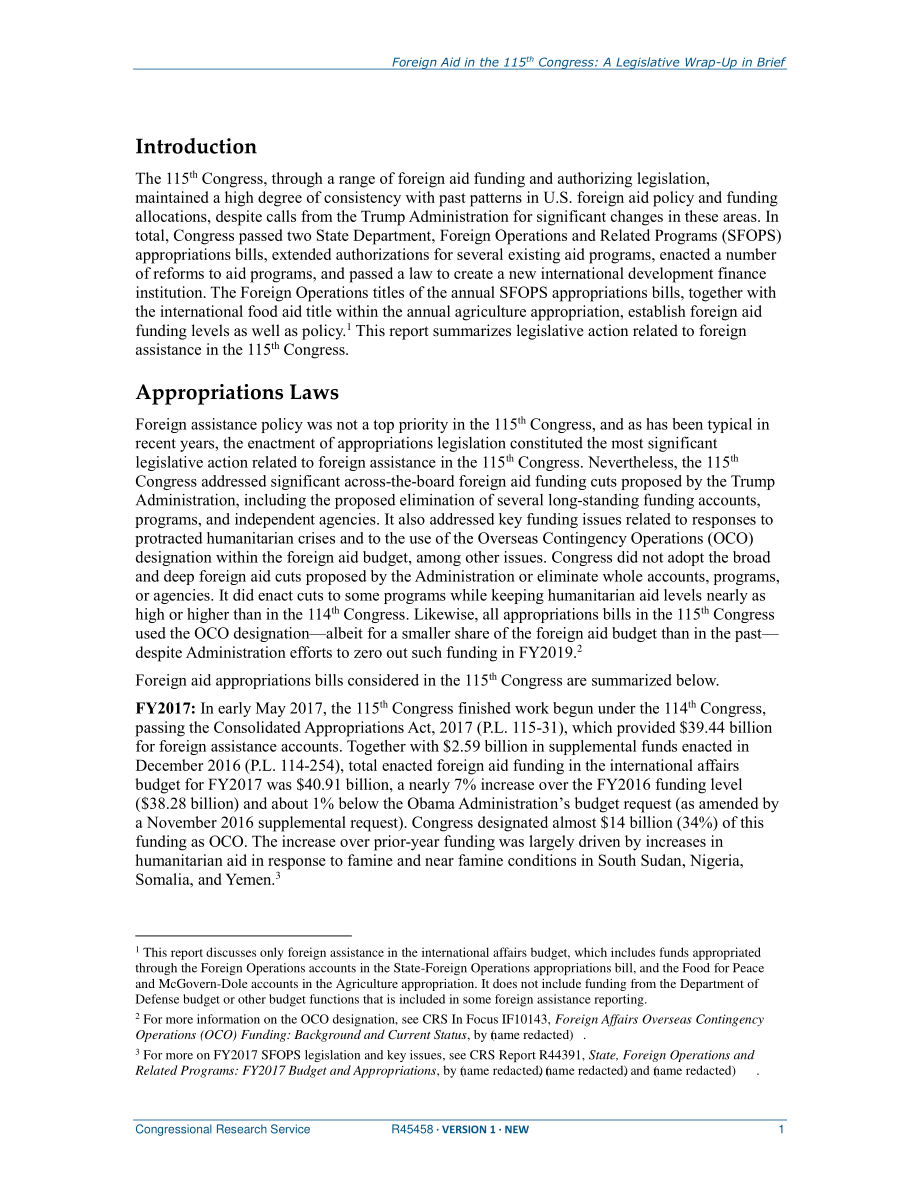 [20190111]R45458_第115届国会的对外援助：立法总结摘要.pdf_第3页