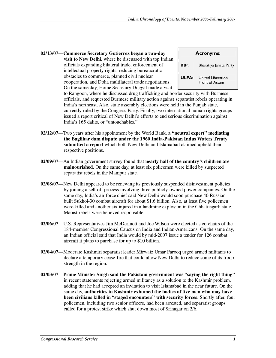 [20070213]RS21589_印度：事件年表2006年11月至2007年2月.pdf_第3页