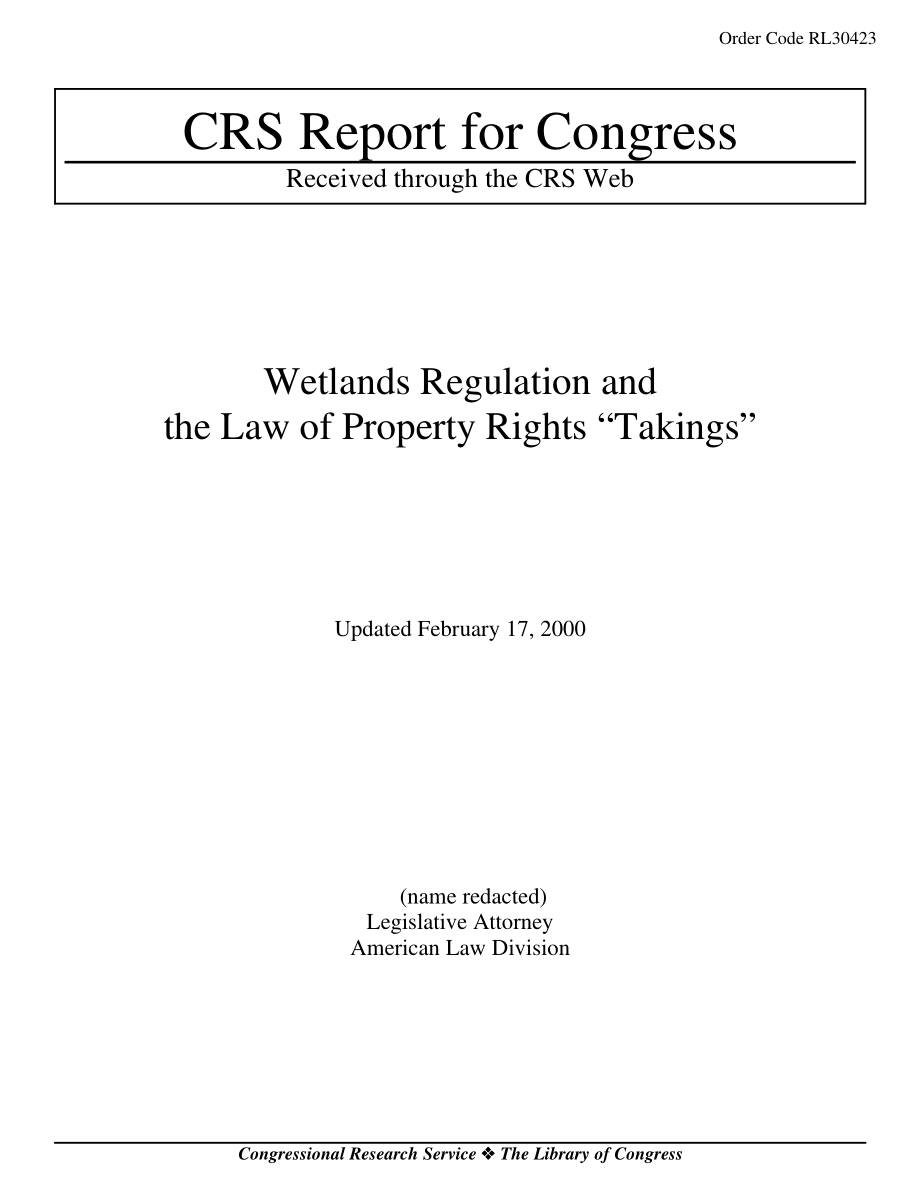 [20000217]RL30423_湿地管理和产权法“征用”.pdf_第1页