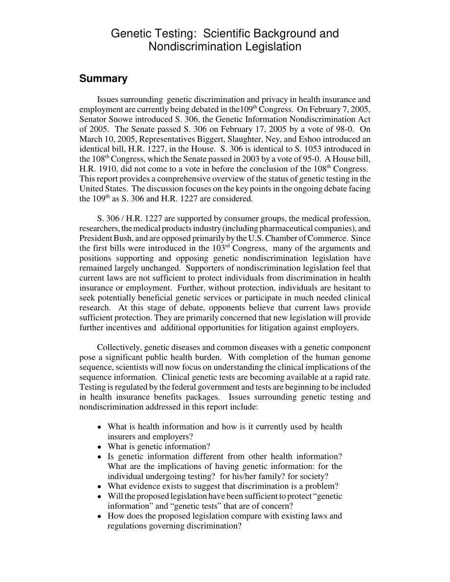 [20050321]RL32478_基因检测：科学背景与非歧视立法.pdf_第2页