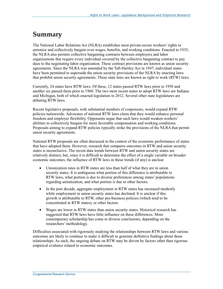 [20140106]R42575_工作权法：立法背景与实证研究.pdf_第2页