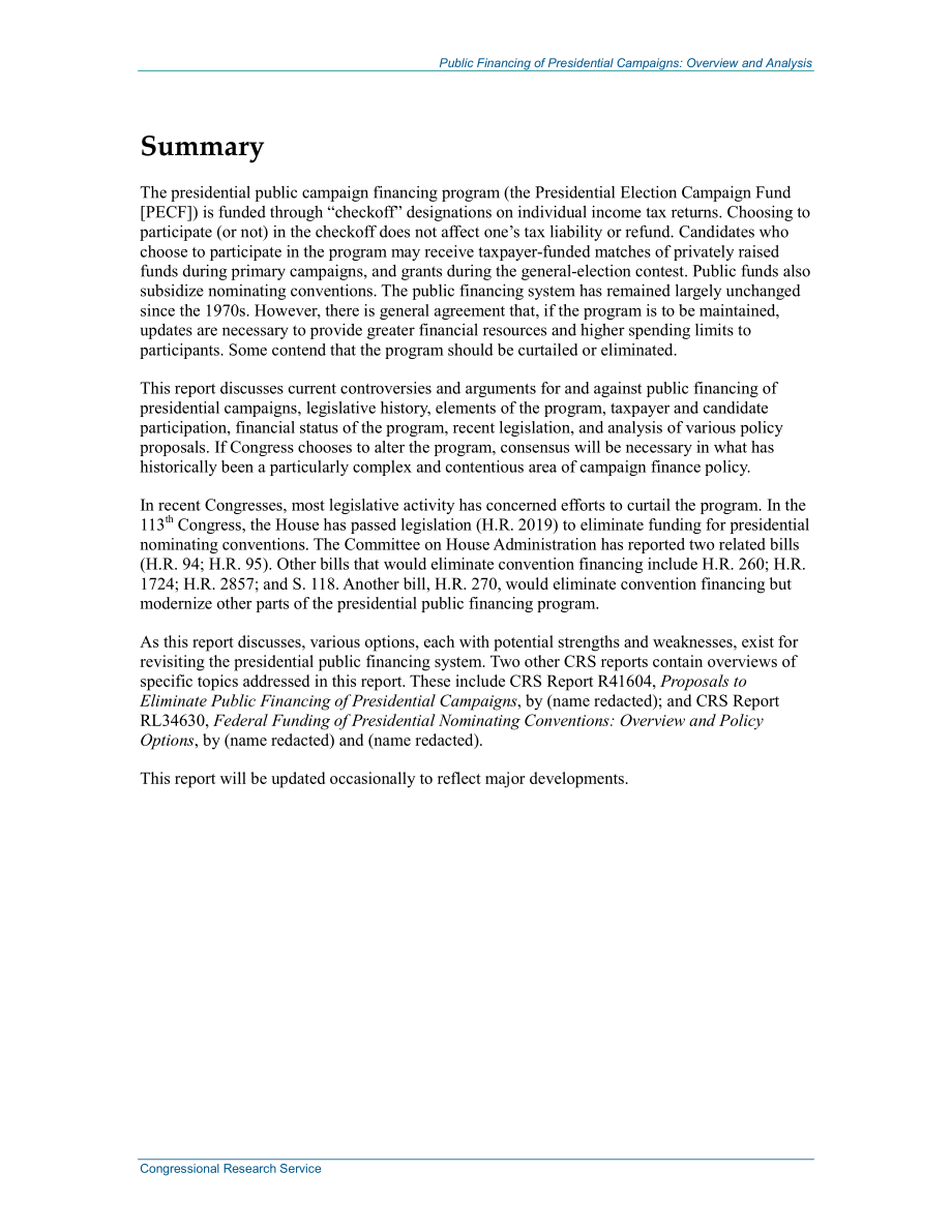 [20140129]RL34534_总统竞选的公共资助：概述和分析.pdf_第2页