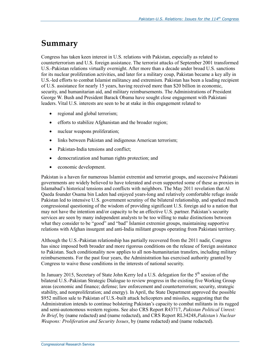 [20150514]R44034_巴美关系：第114届国会议题.pdf_第2页