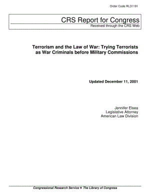 [20011211]RL31191_恐怖主义与战争法：在军事委员会面前把恐怖分子当作战犯审判.pdf
