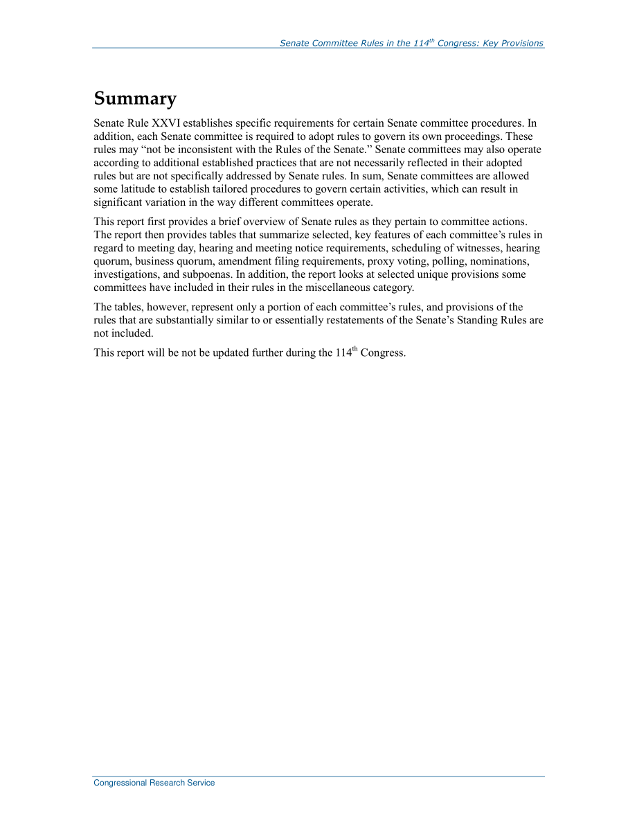 [20160208]R44369_第114届国会参议院委员会规则：关键条款.pdf_第2页