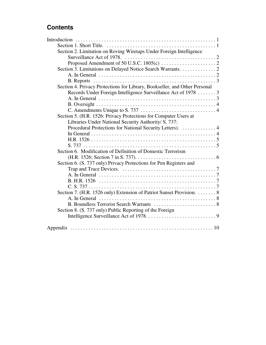 [20050509]RL32907_安全和自由保障法案（安全法案）（H.R.1526）和《加强安全和自由法案》（SAFE法案）（第737条）：逐节分析.pdf_第3页