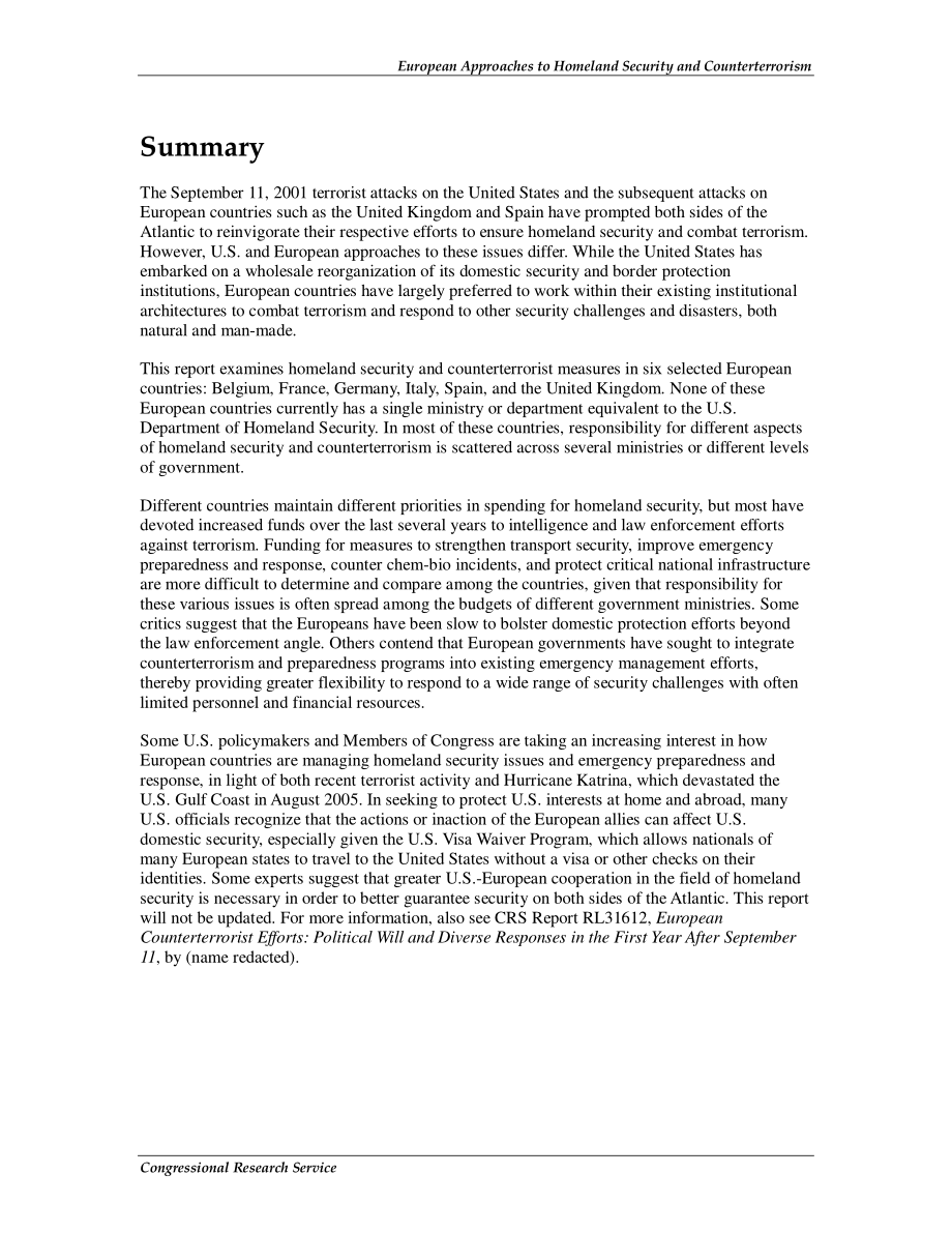 [20060724]RL33573_欧洲对国土安全和反恐的态度.pdf_第2页