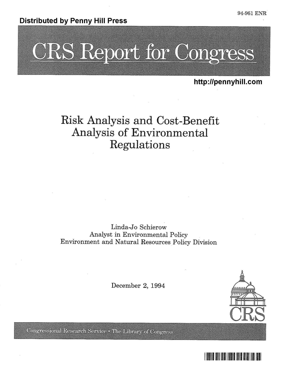 [19941202]94-961_环境法规的风险分析和成本效益分析.pdf_第1页