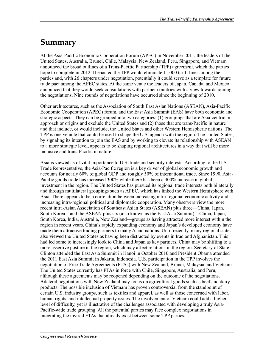 [20111212]R40502_跨太平洋伙伴关系协定.pdf_第2页