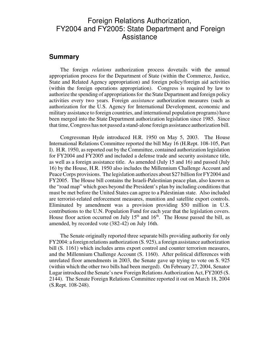 [20040401]RL31986_2004财年和2005财年的对外关系授权：国务院和对外援助.pdf_第2页