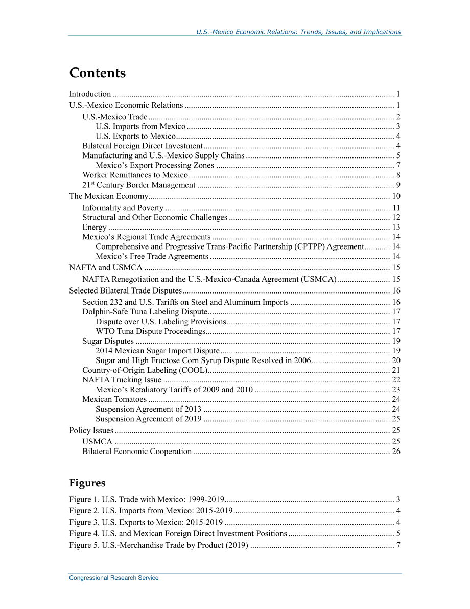 [20200625]RL32934_美墨经济关系：趋势、问题和影响 .pdf_第3页