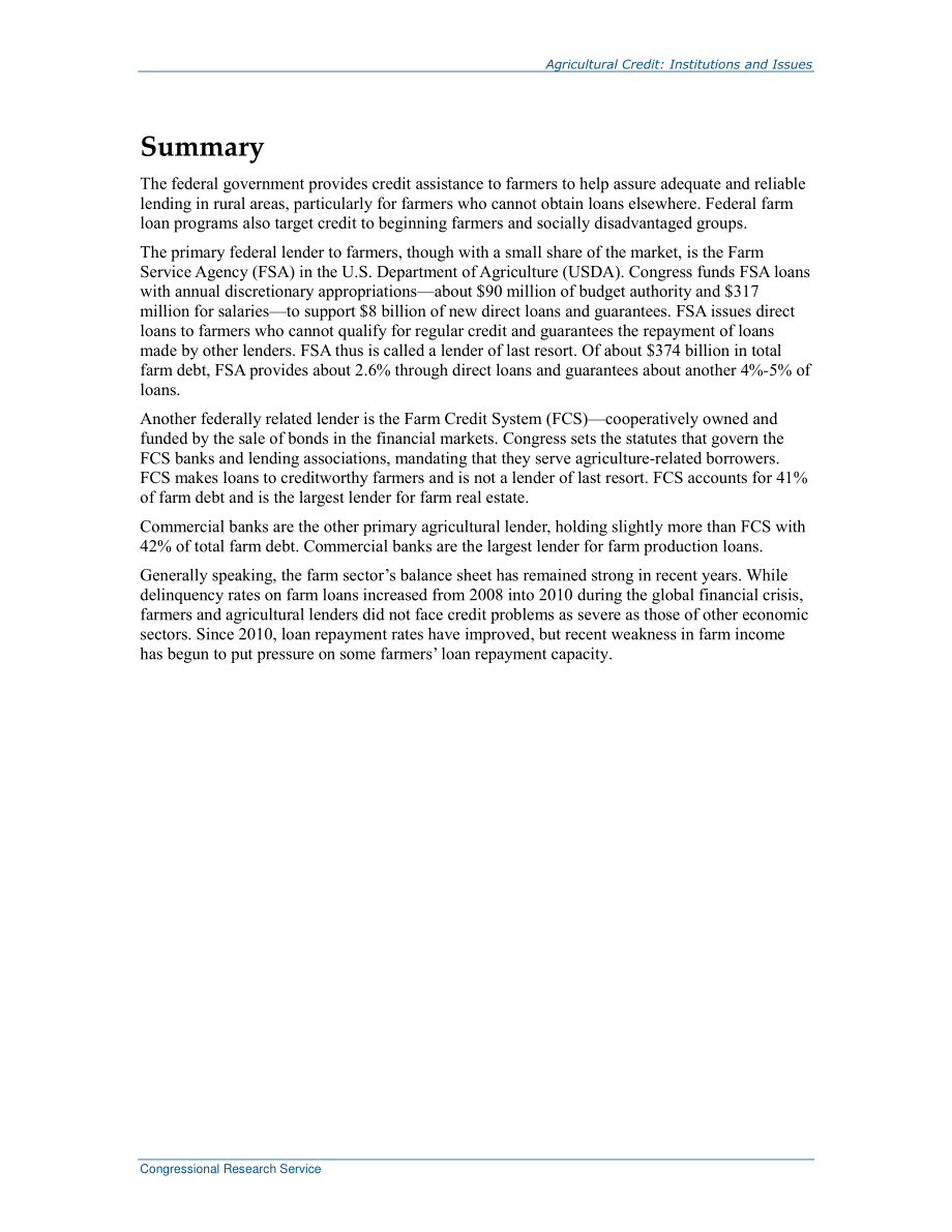 [20180326]RS21977_农业信贷：机构和问题.pdf_第2页
