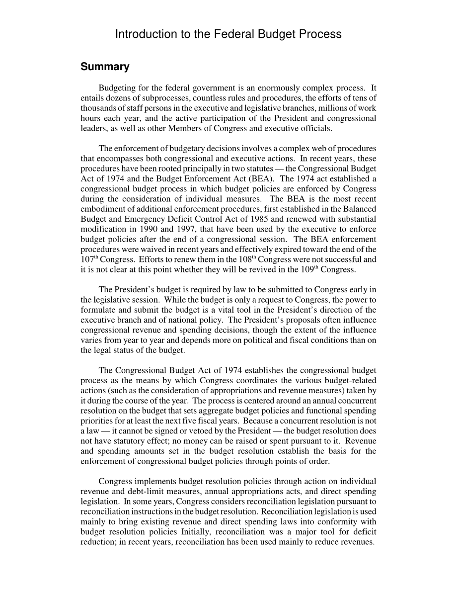 [20041228]98-721GOV_联邦预算流程简介.pdf_第2页