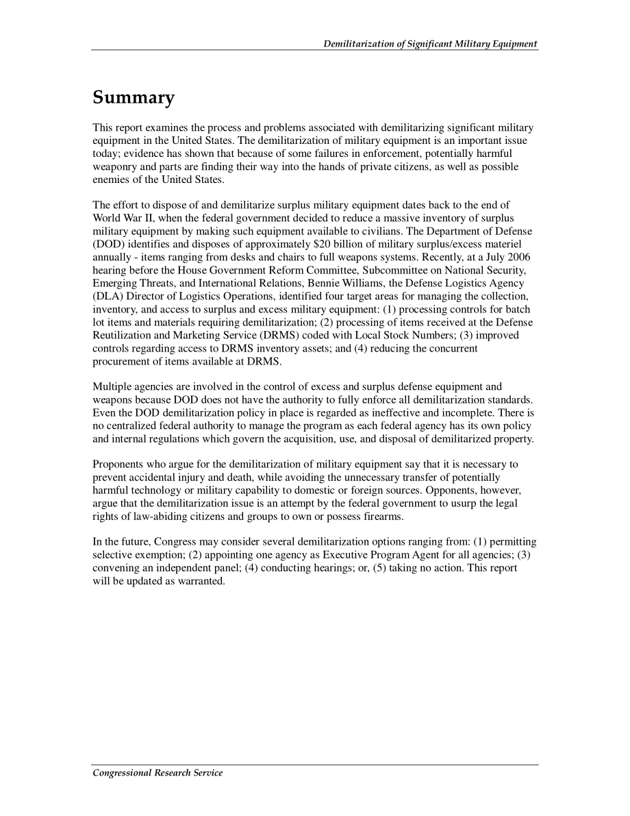 [20061030]RL31686_重要军事装备非军事化.pdf_第2页