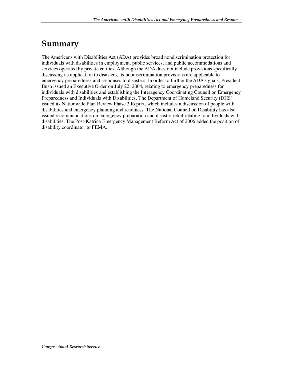 [20101229]RS22254_《美国残疾人法案》与应急准备和响应.pdf_第2页