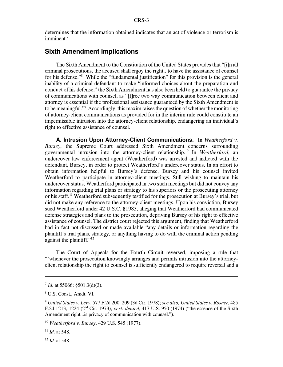 [20011127]RS21077_监控囚犯律师通信：第六修正案的影响.pdf_第3页
