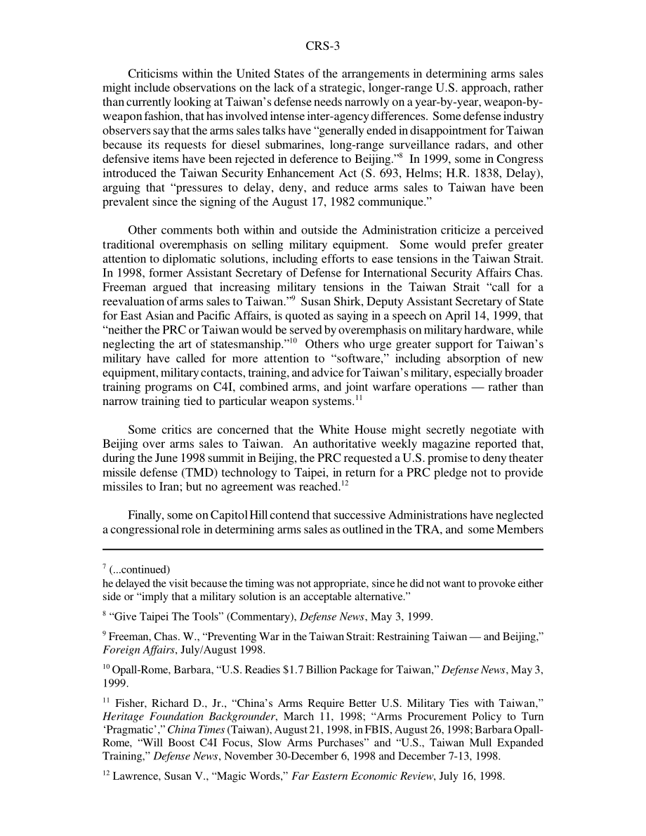 [20010605]RS20365_台湾地区：年度武器销售流程.pdf_第3页