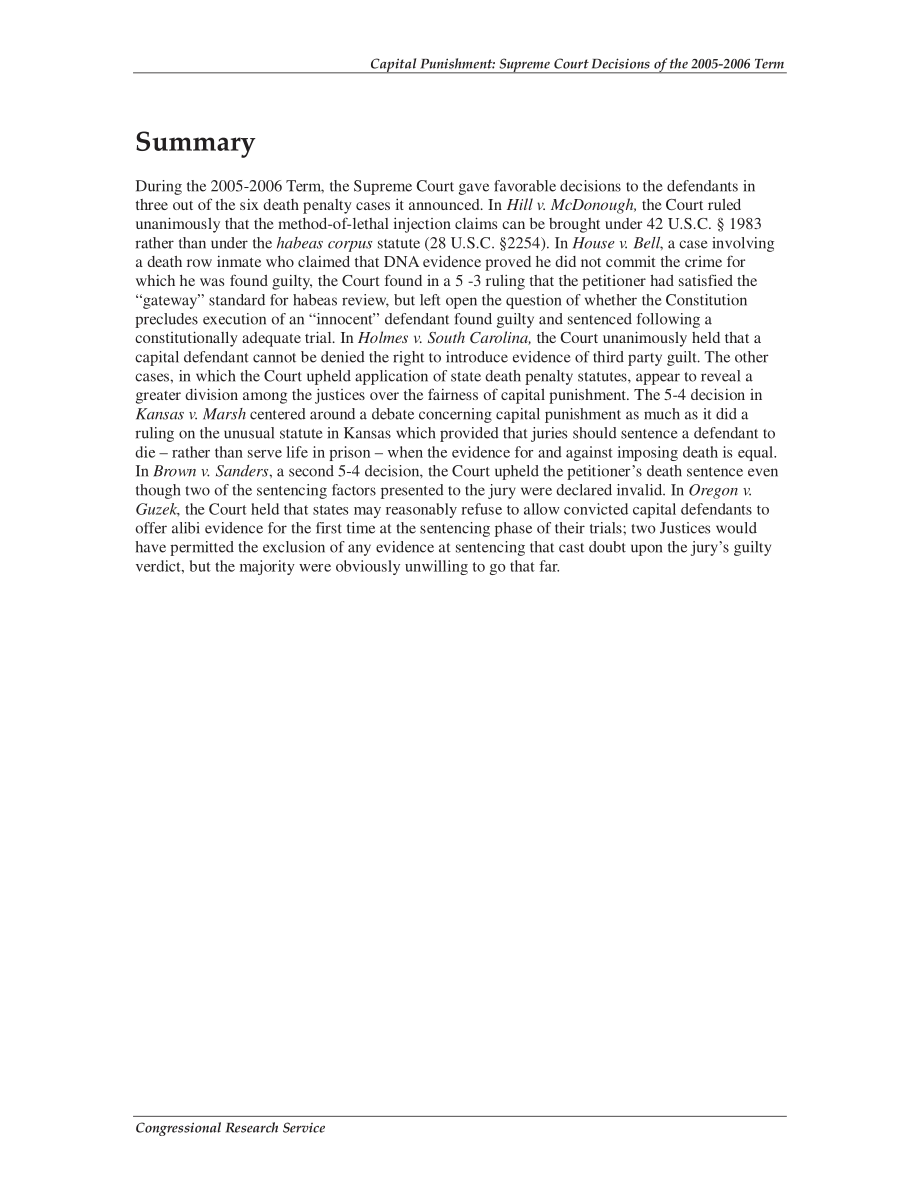 [20060823]RL33621_死刑：2005-2006年期间的最高法院判决.pdf_第2页