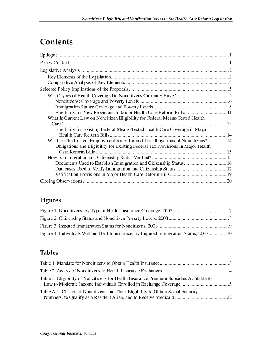 [20100420]R40889_医疗改革立法中的非公民资格和验证问题.pdf_第3页