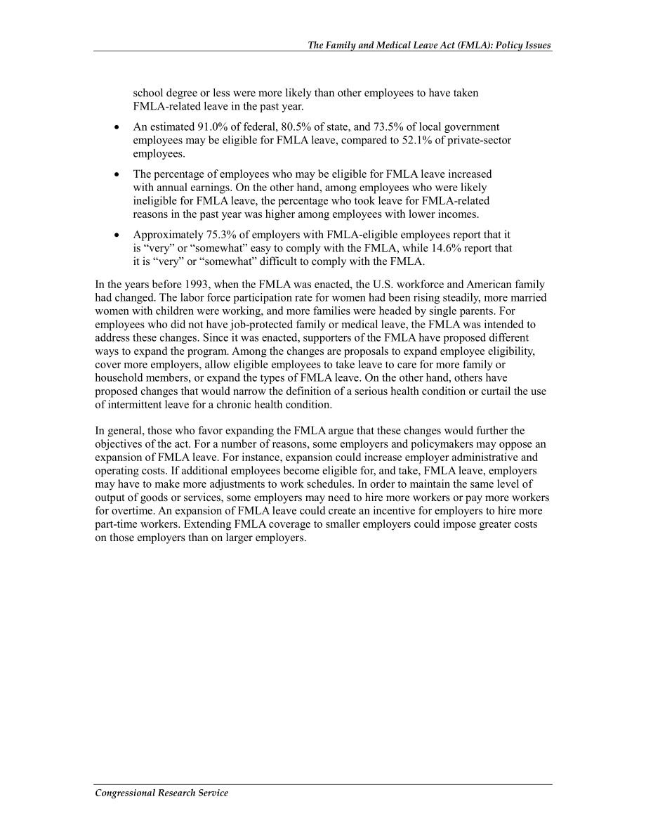 [20130904]R43214_《家庭和病假法》（FMLA）：政策问题.pdf_第3页
