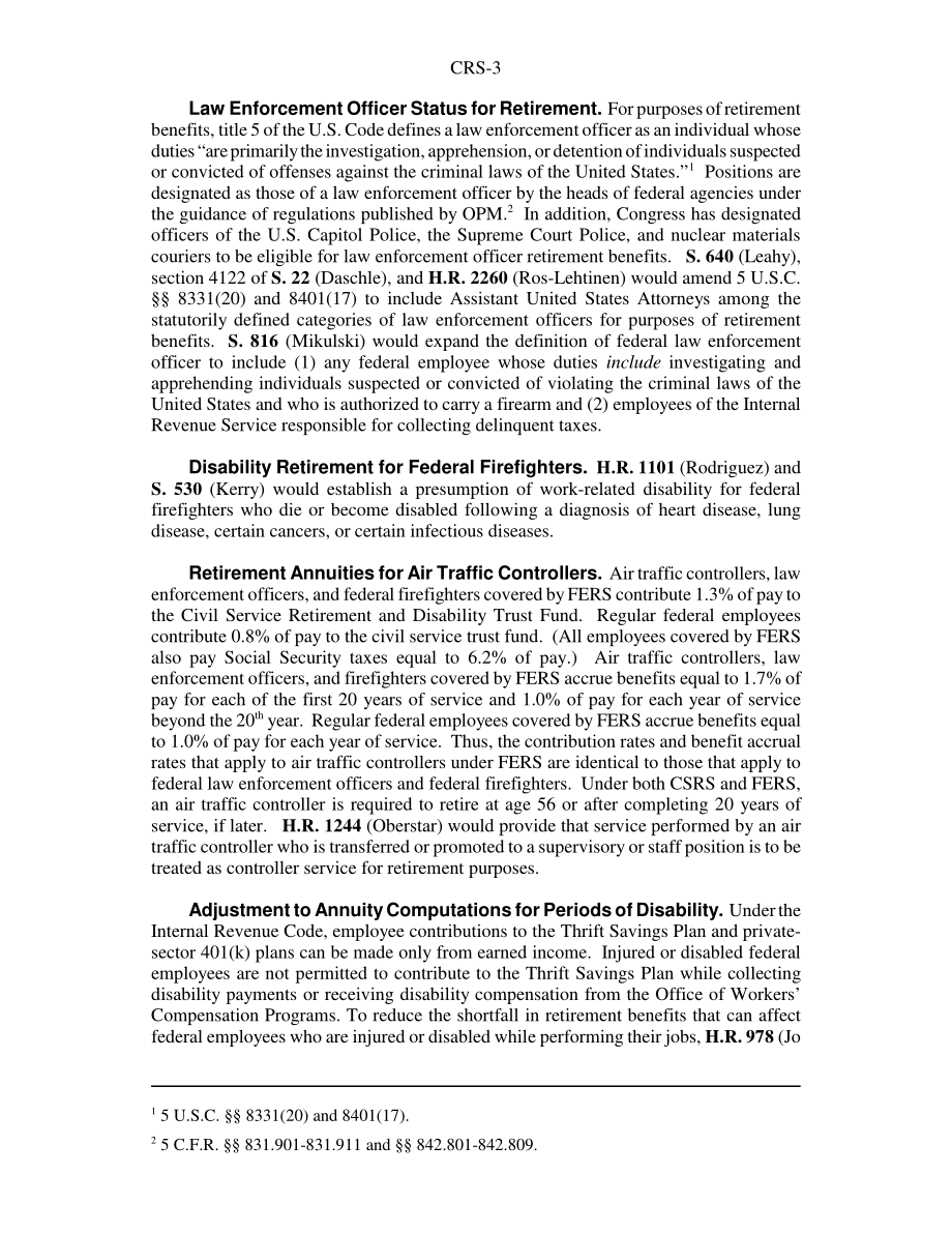 [20030605]RS20927_联邦雇员退休福利：第108届国会法案.pdf_第3页