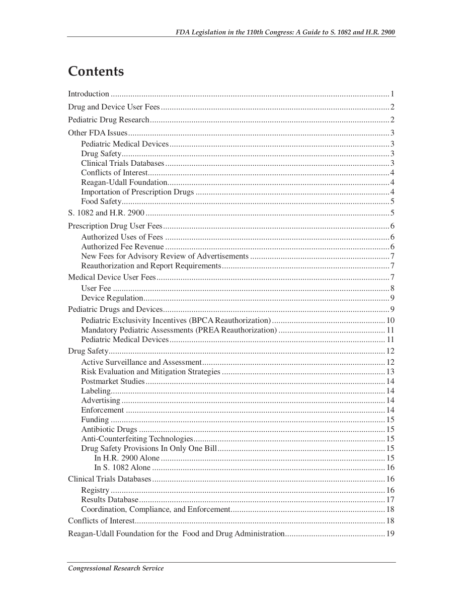 [20070806]RL34089_第110届国会FDA立法：S.1082和H.R.指南2900.pdf_第3页