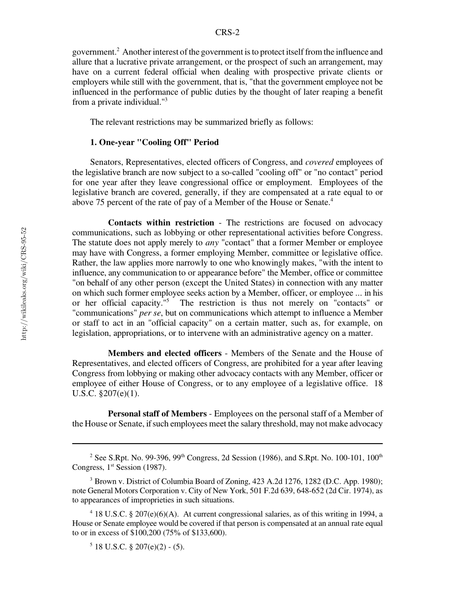 [19941229]95-52_就业后“旋转门”对立法部门成员和雇员的限制.pdf_第2页