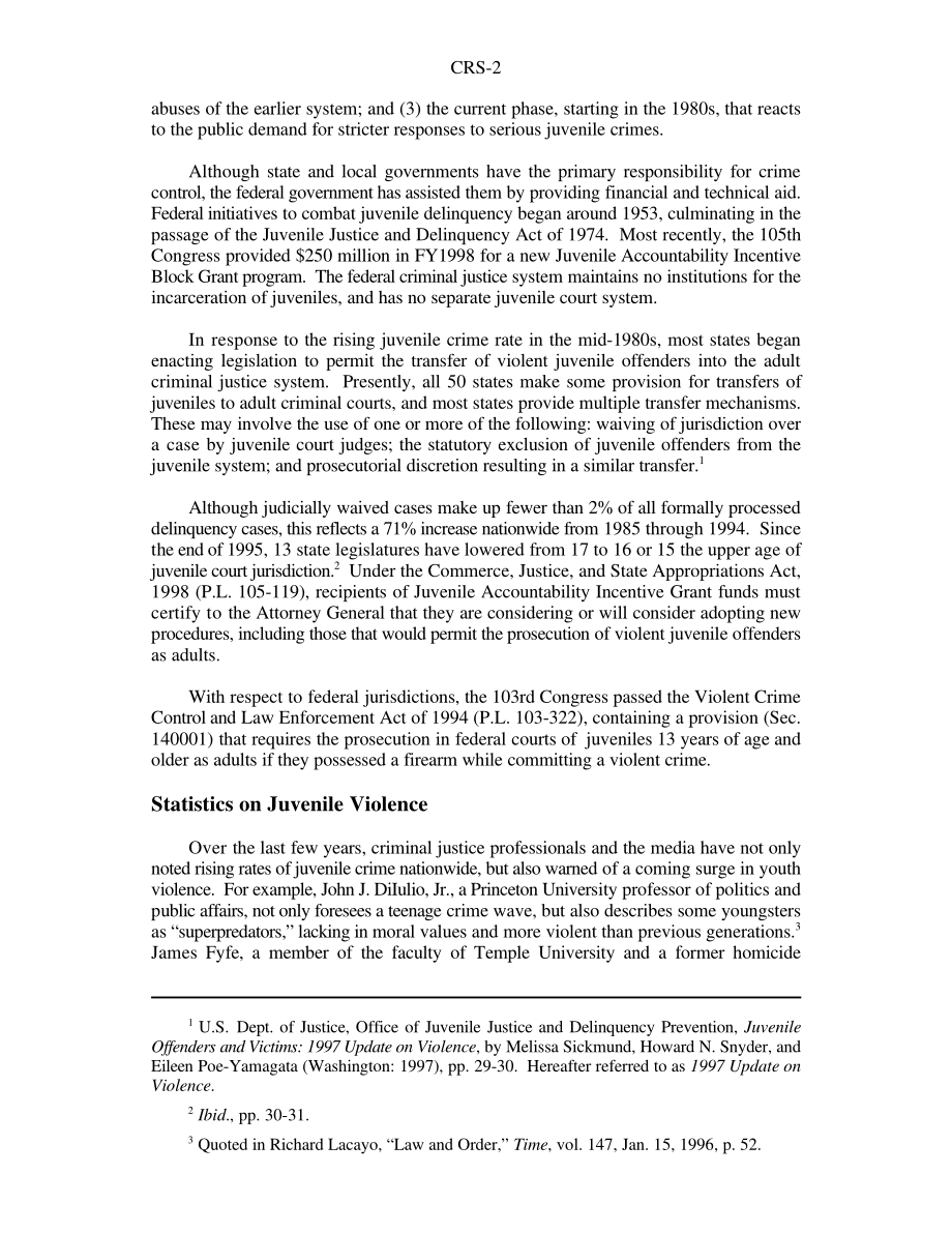 [19980508]98-449GOV_成人刑事司法系统中的青少年：概述.pdf_第2页