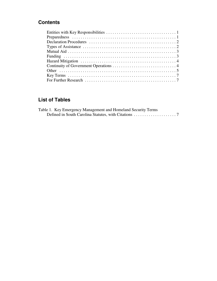 [20040618]RL32434_南卡罗来纳州应急管理和国土安全法定机构总结.pdf_第3页