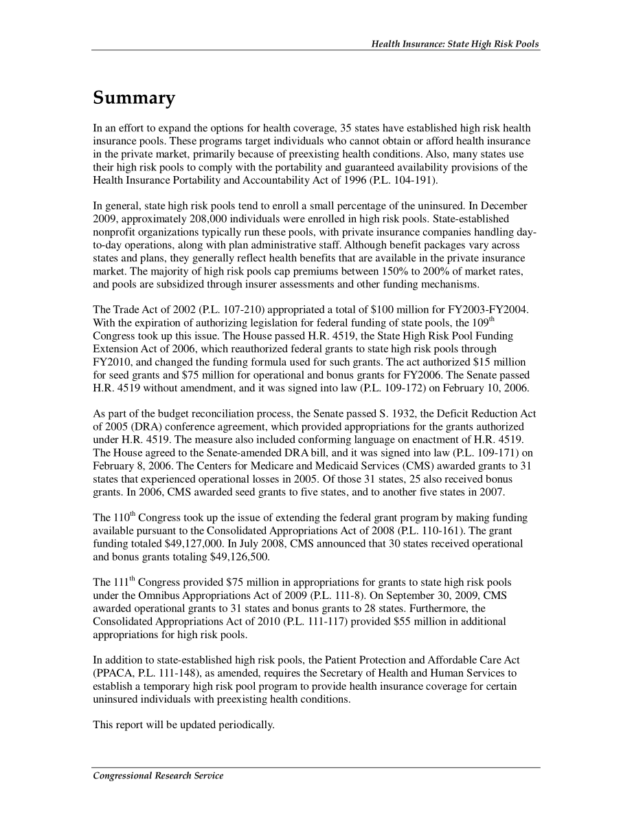 [20110126]RL31745_健康保险：州高风险池.pdf_第2页