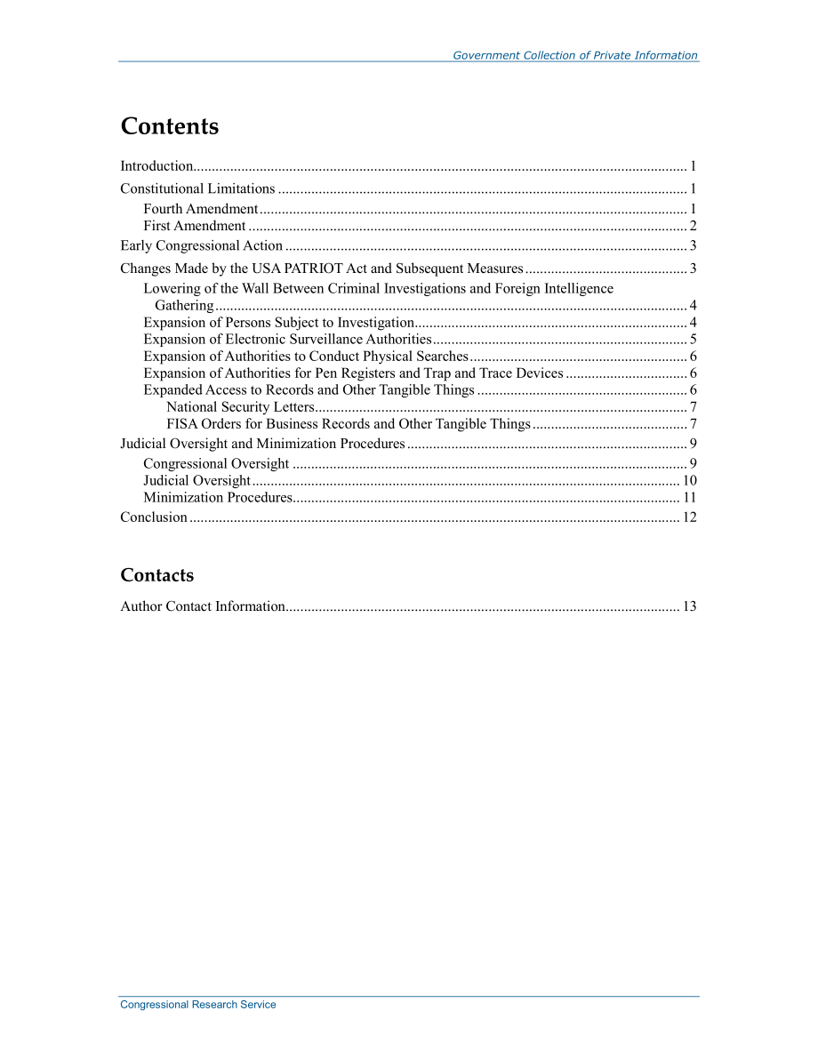 [20150519]R44042_政府收集私人信息：简要介绍《美国爱国者法案》重新授权的背景和相关问题.pdf_第3页