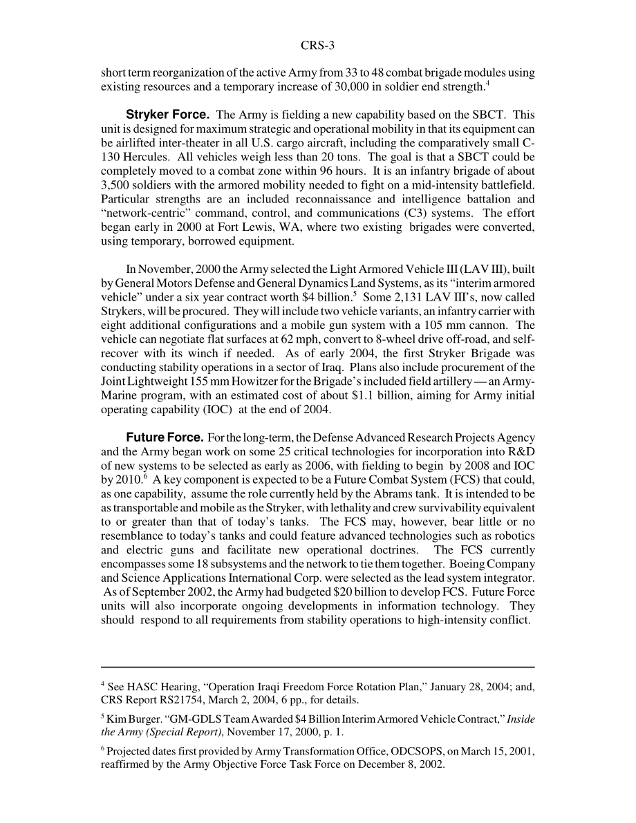 [20040311]RS20787_军队转型与现代化：国会概况和议题.pdf_第3页