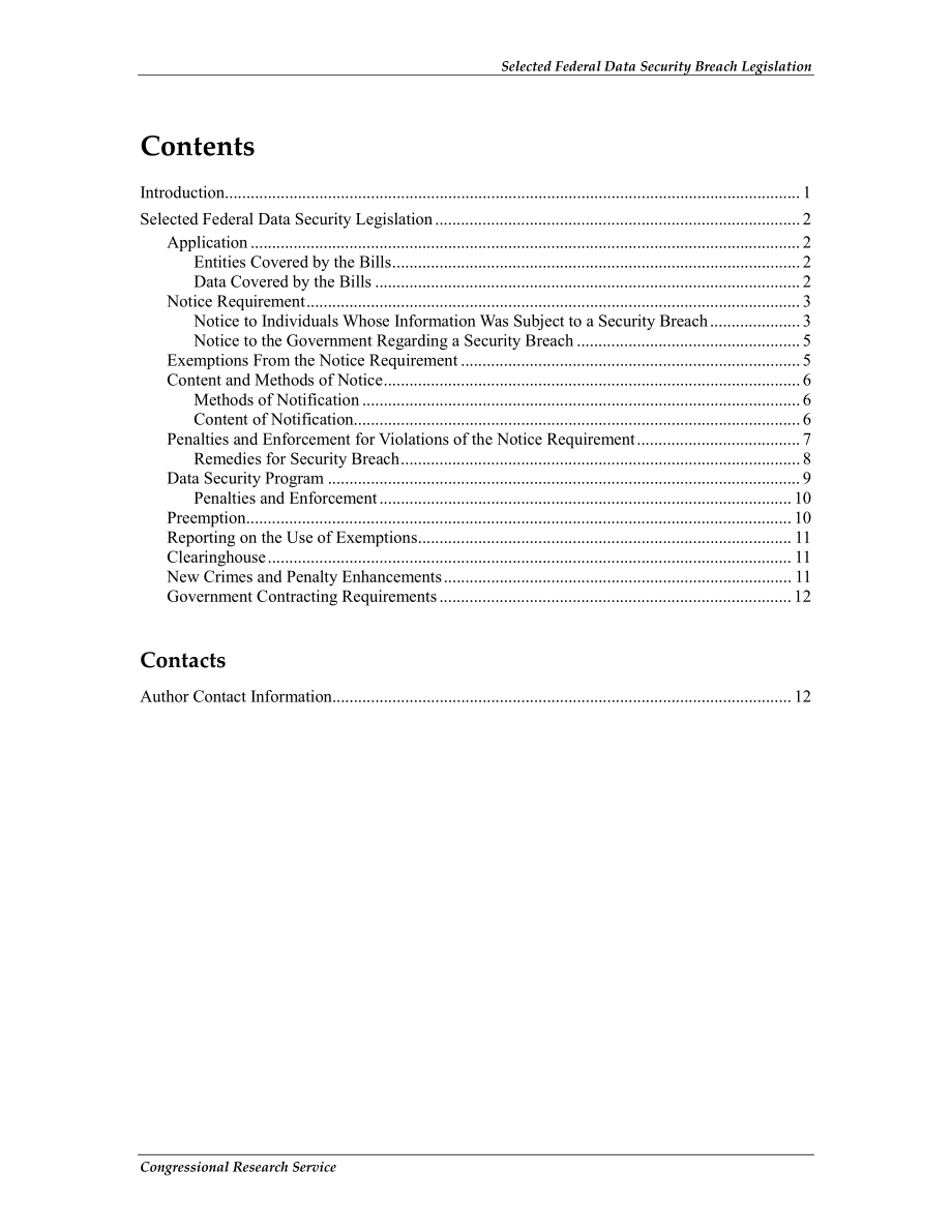 [20120409]R42474_选定的联邦数据安全违规立法.pdf_第3页