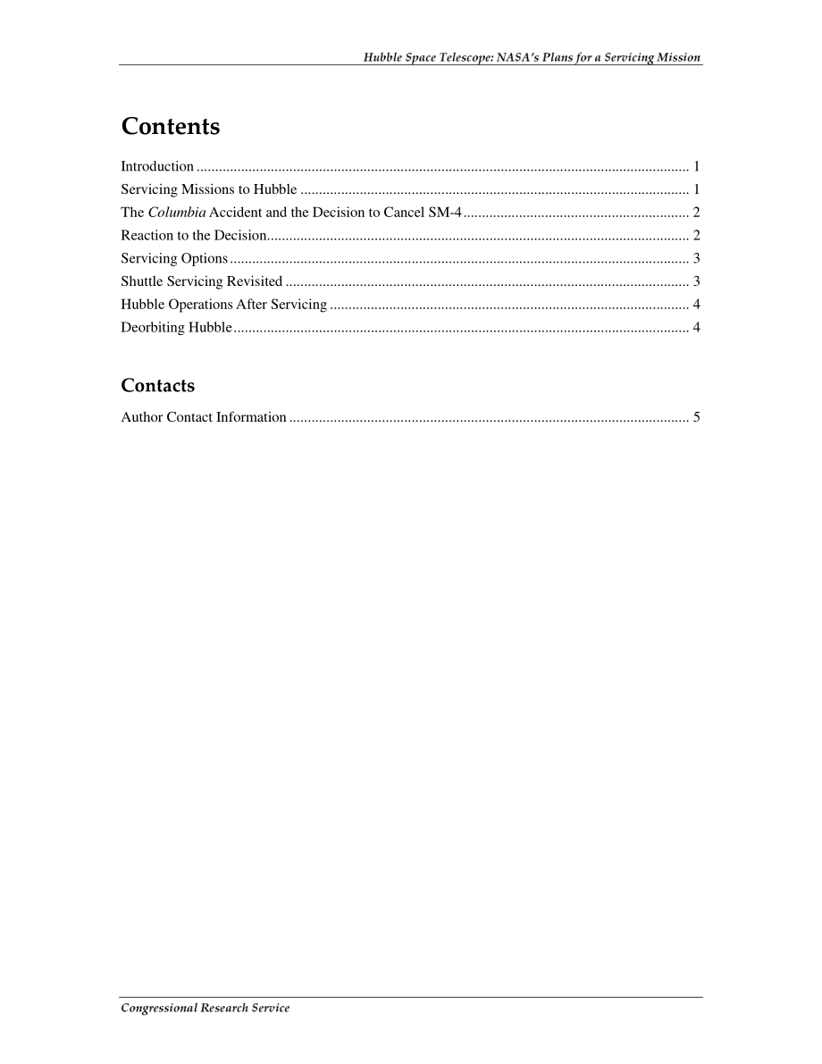 [20080523]RS21767_哈勃太空望远镜：NASA的维修任务计划.pdf_第3页