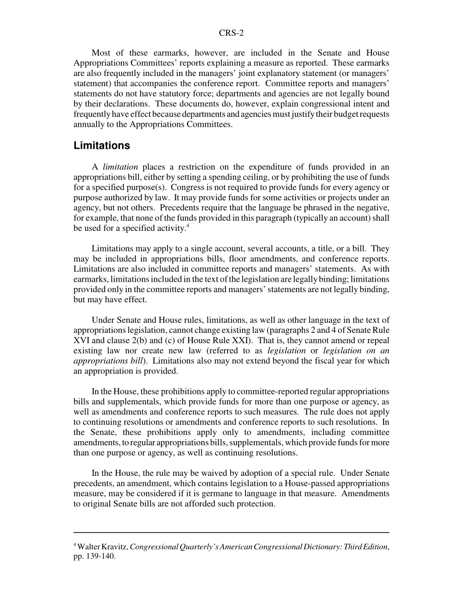 [20041207]98-518GOV_拨款法案中的专项拨款和限制.pdf_第2页