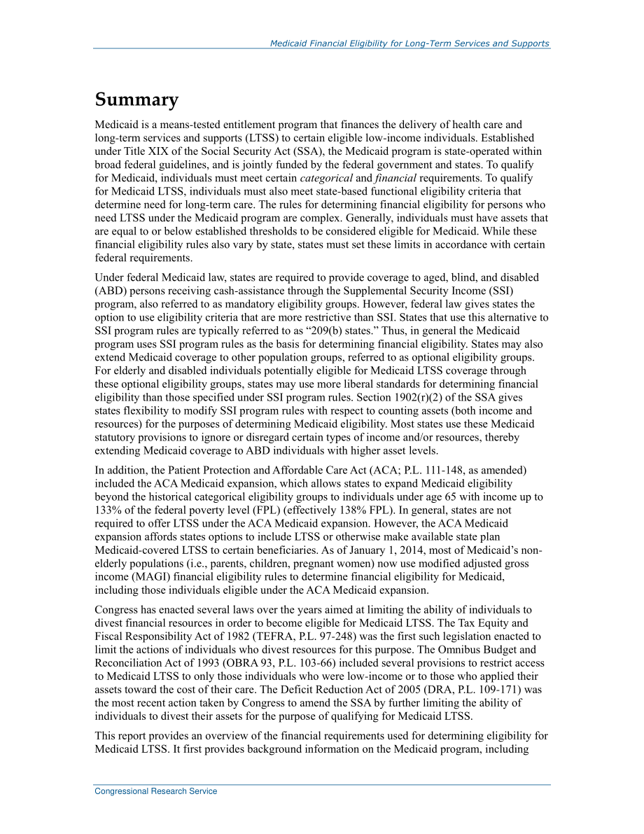[20170307]R43506_Medicaid长期服务和支持的经济资格.pdf_第2页