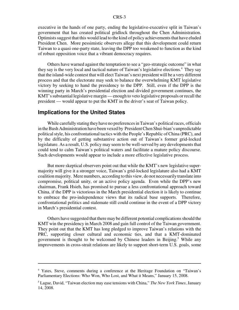 [20080122]RS22791_2008年1月台湾立法选举：对美国政策的影响.pdf_第3页