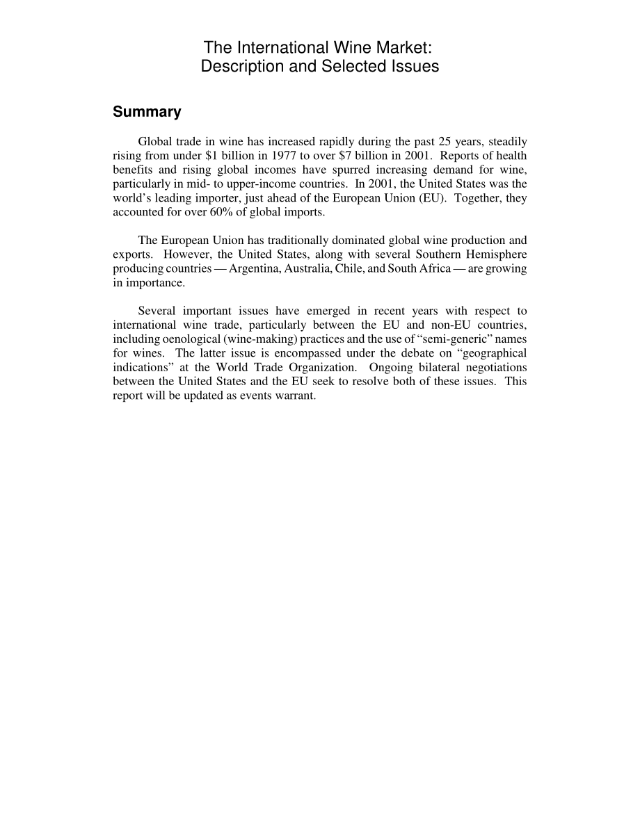 [20030807]RL32028_国际葡萄酒市场：说明和选定问题.pdf_第2页