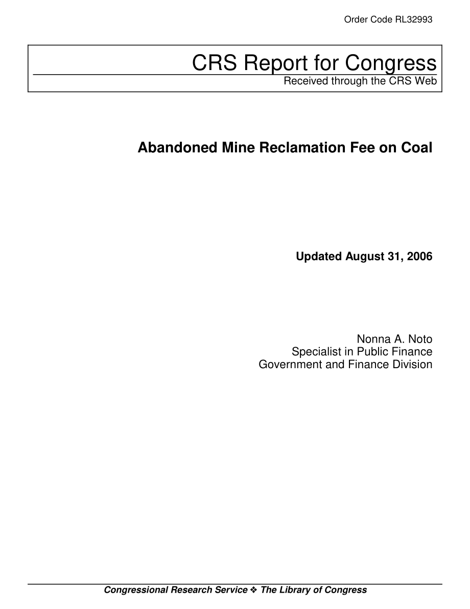 [20060831]RL32993_煤炭废弃矿山复垦费.pdf_第1页