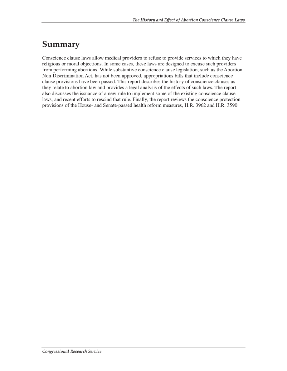 [20100129]RL34703_堕胎良知条款法的历史与影响.pdf_第2页