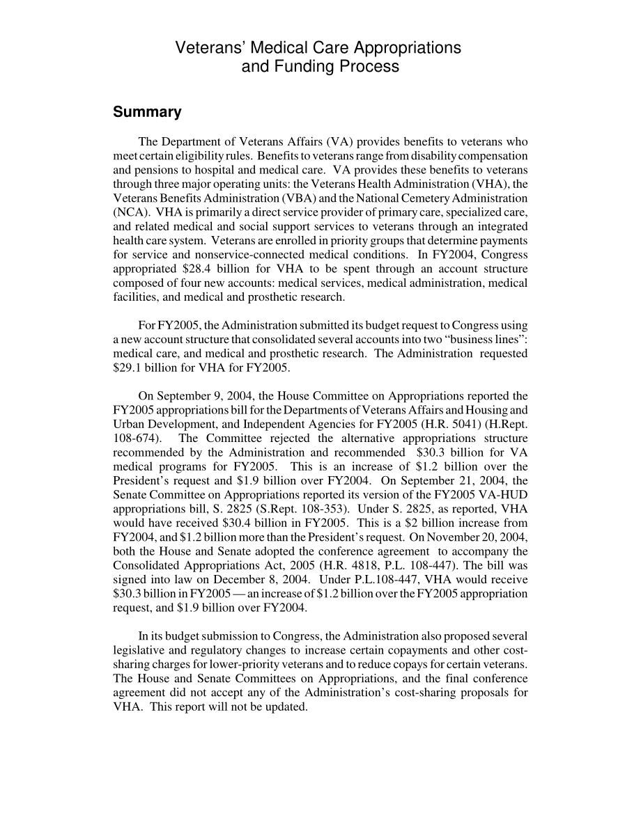 [20041227]RL32548_退伍军人医疗保健拨款和资金流程.pdf_第2页
