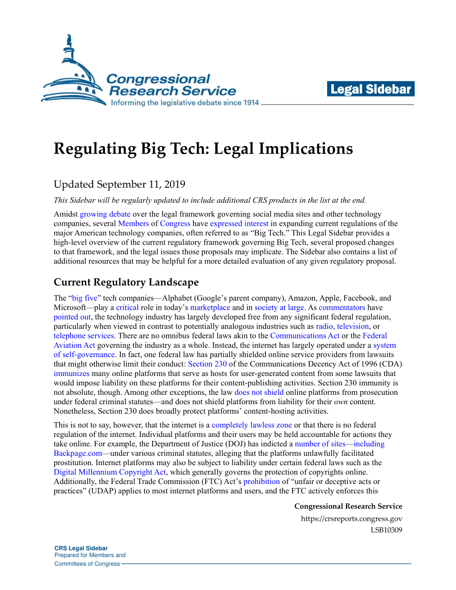 [20190911]LSB10309_监管大科技：法律影响.pdf_第1页