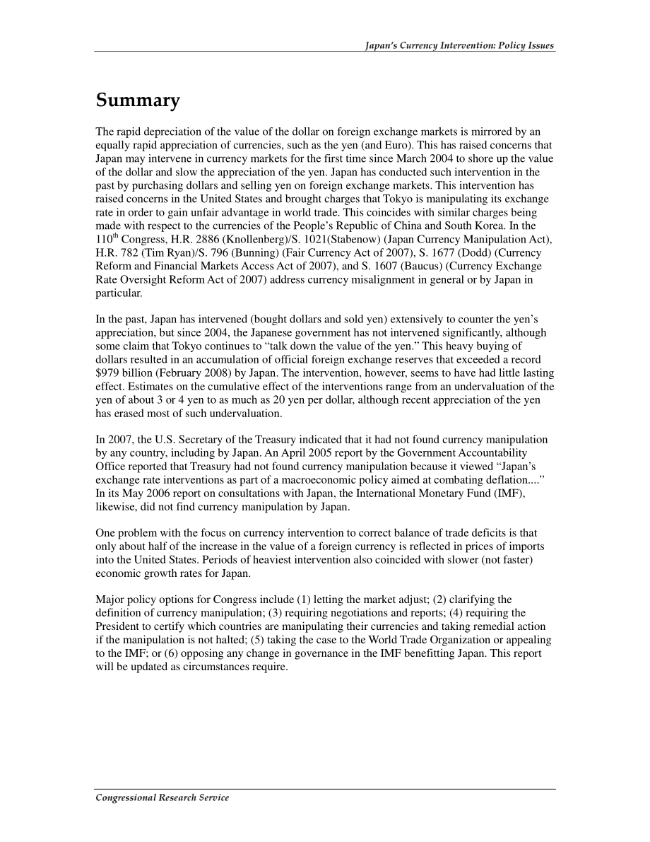 [20080325]RL33178_日本的货币干预：政策问题.pdf_第2页