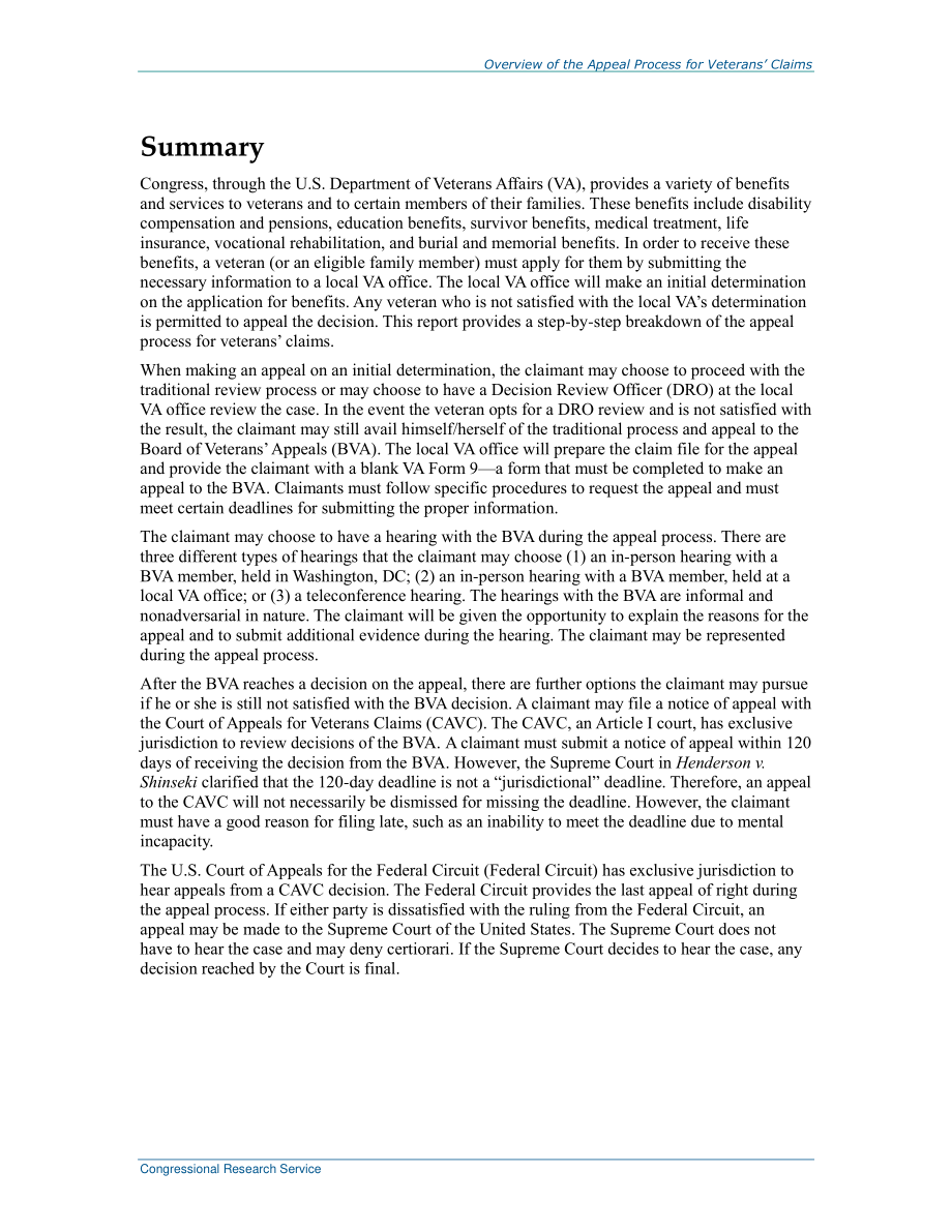 [20160919]R42609_退伍军人索赔上诉程序概述.pdf_第2页