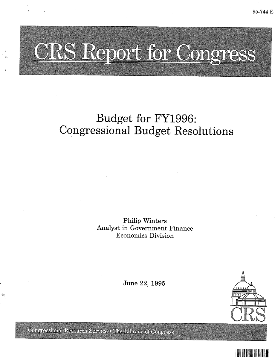 [19950622]95-744_1996财年预算：国会预算决议.pdf_第1页